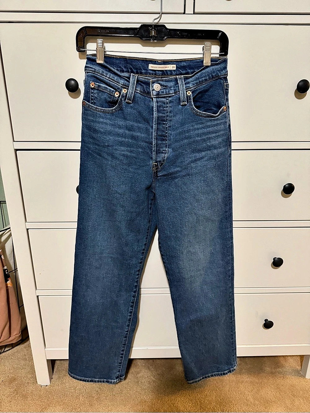 Levi's Ribcage Straight Ankle Jeans 26x27